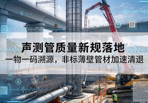 五家渠声测管质量新规落地，一物一码溯源，非标薄壁管材加速清退